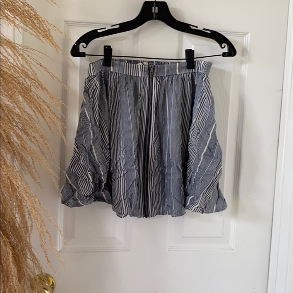 A&F striped skirt